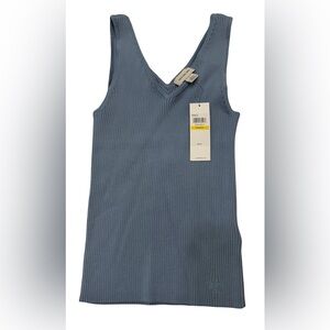 Calvin Klein NWT Blue Ribbed Sleeveless Top size M